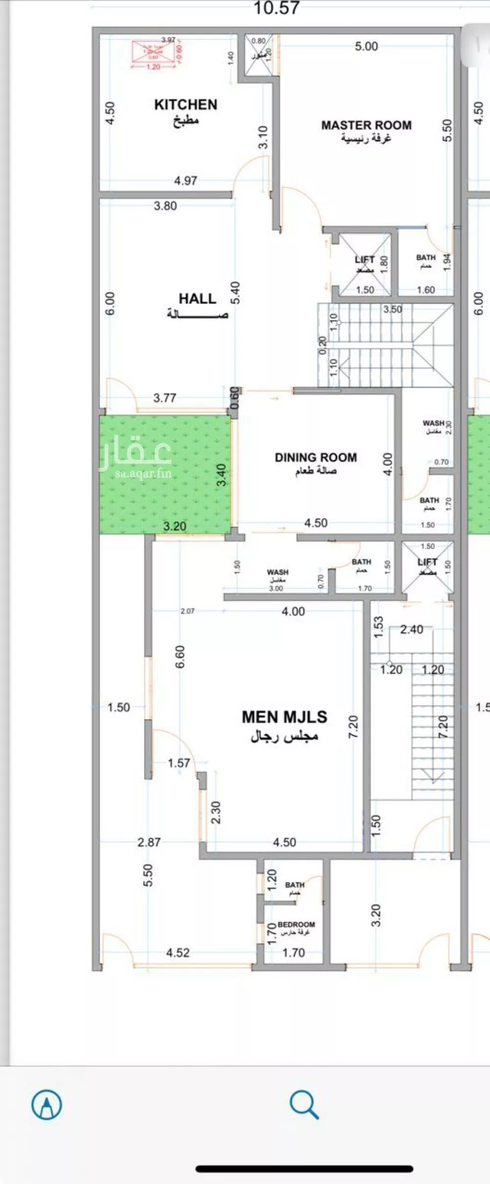 3 bedroom floor in Al Yarmouk 2