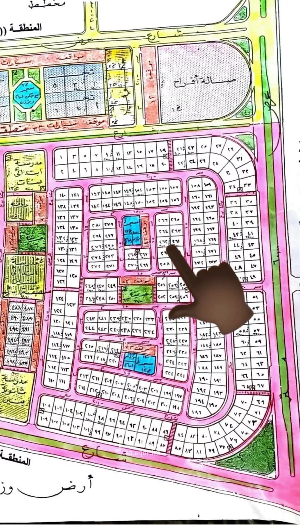 أرض 375 م² في الرجاء 2