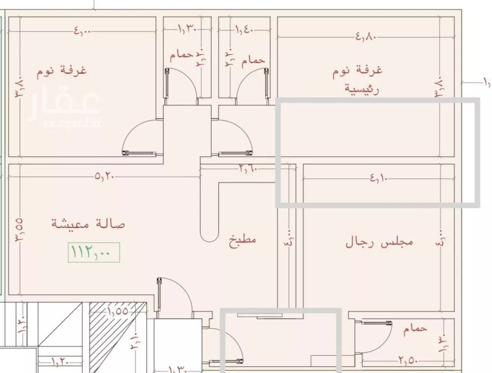 شقة 3 غرف في الثغر 1
