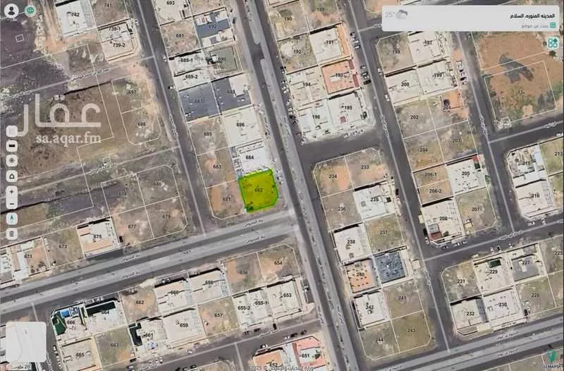 أرض 613 م² في السكة الحديدية 3