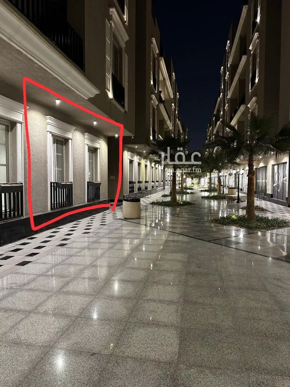 شقة 2 غرف في الملقا 1