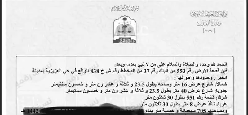 أرض 705 م² في العقيق