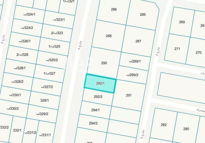 أرض 343 م² في الفردوس 2