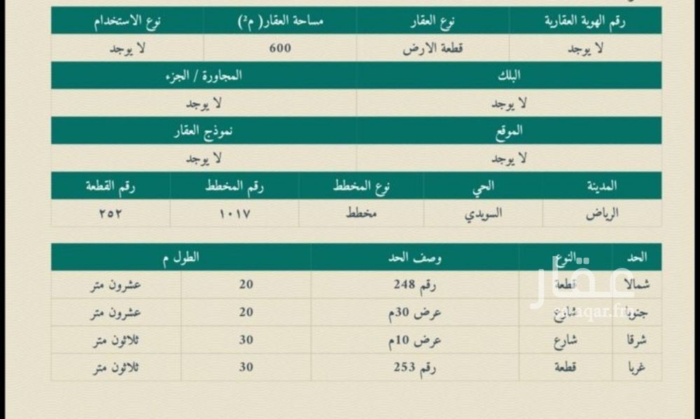 land in As Suwaidi, Riyadh 3