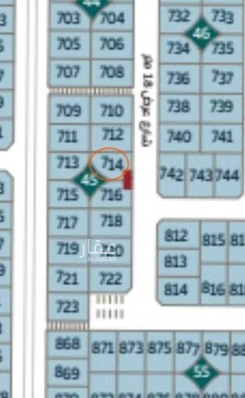 أرض 593 م² في المطار 1