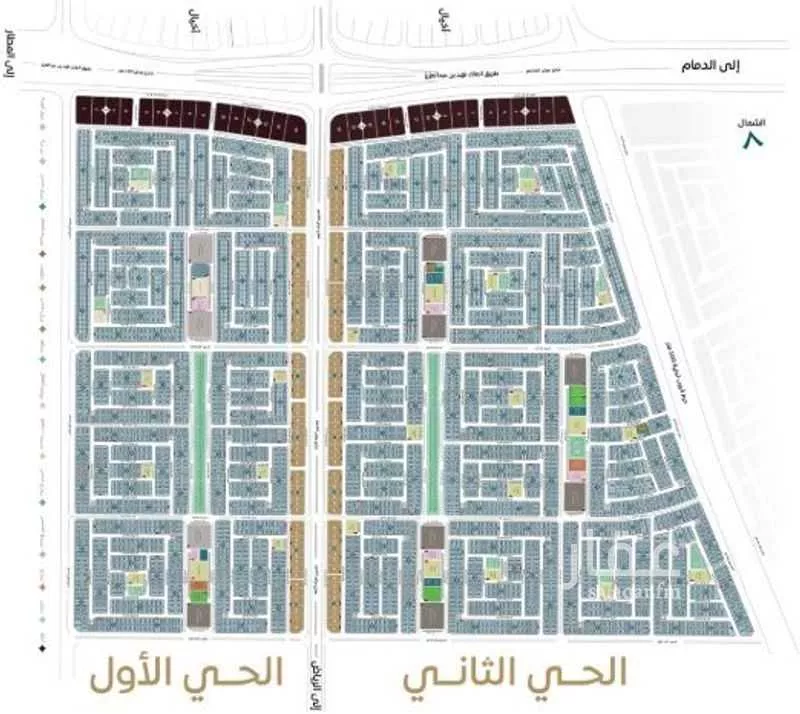 أرض 593 م² في المطار 2