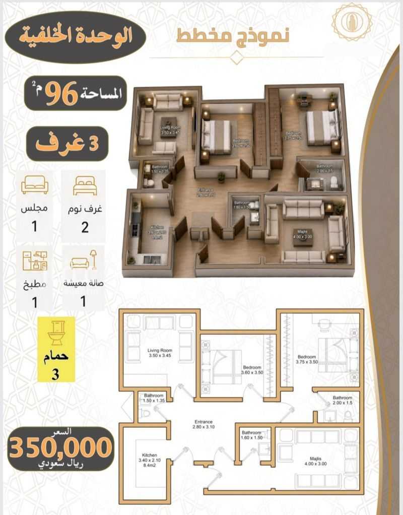 3 bedroom apartment in Batha Quraysh, Makkah 4