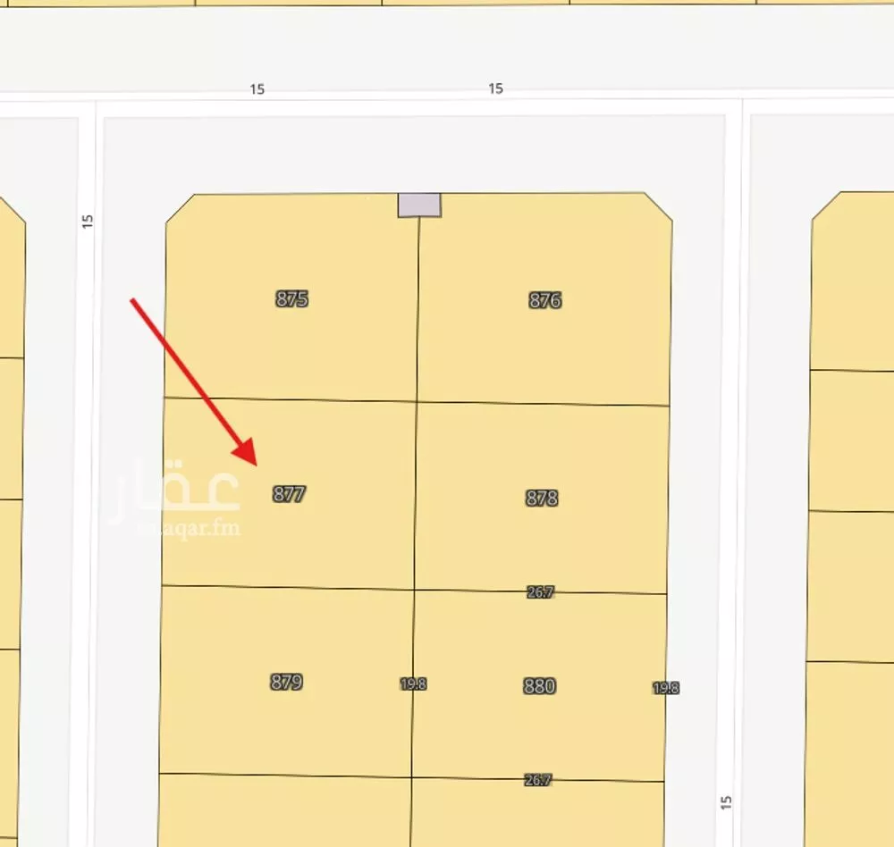 أرض 540 م² في الشرق 3