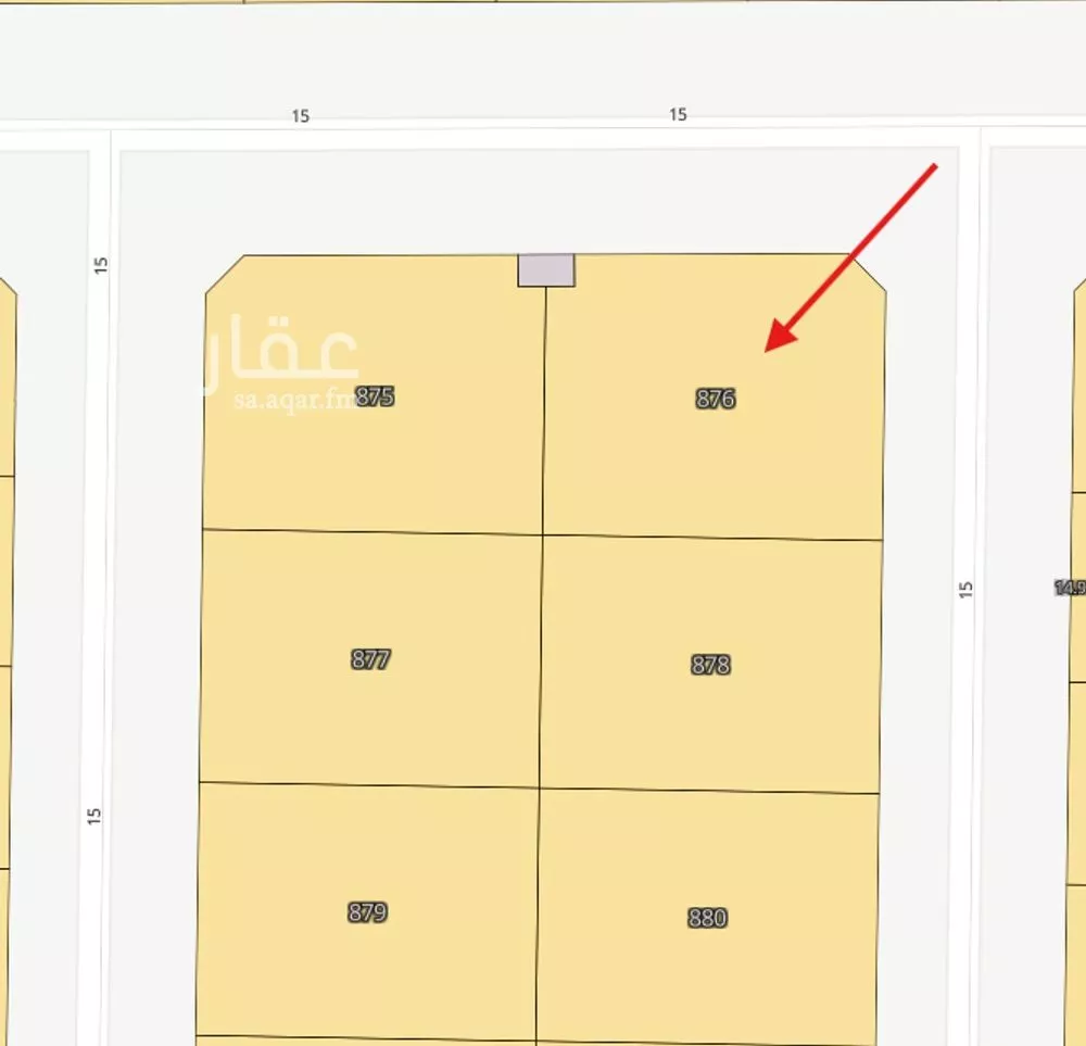 أرض 595 م² في الشرق 3