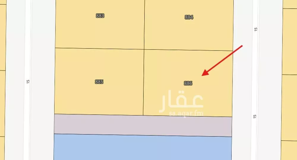 أرض 540 م² في الشرق 3