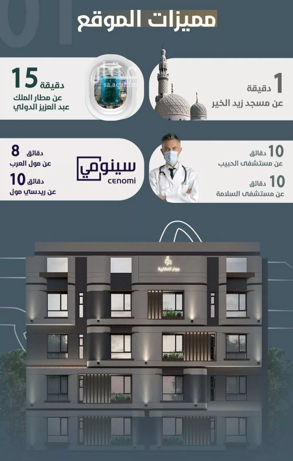 شقة 3 غرف في النعيم 3