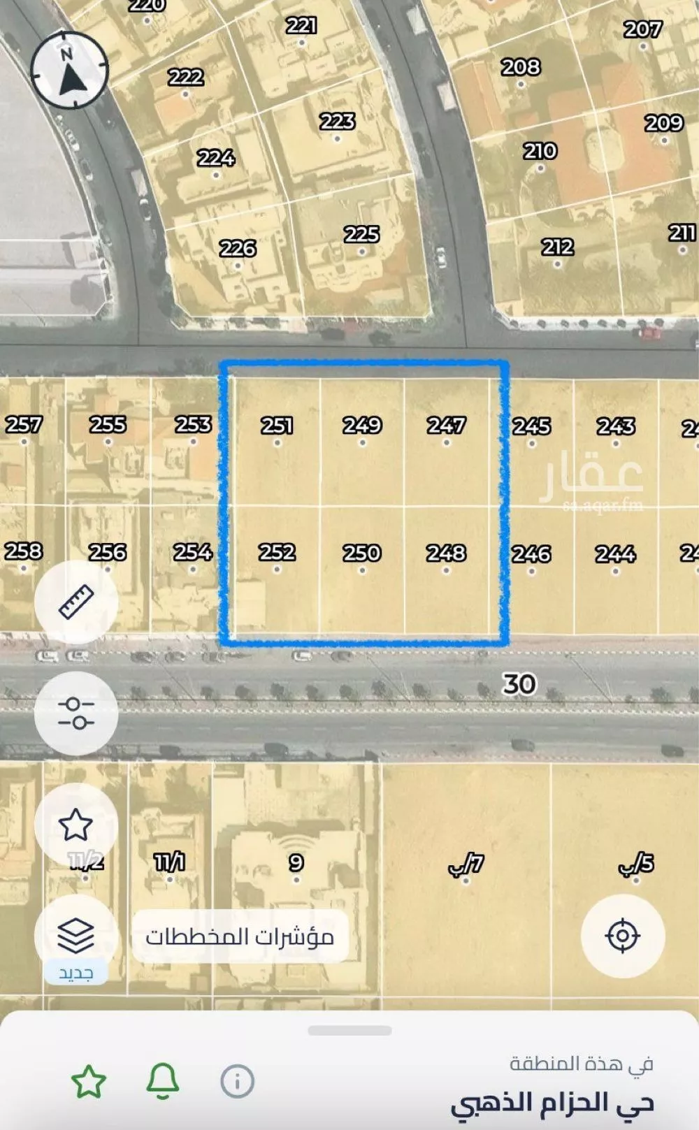 أرض 3600 م² في الحزام الذهبي