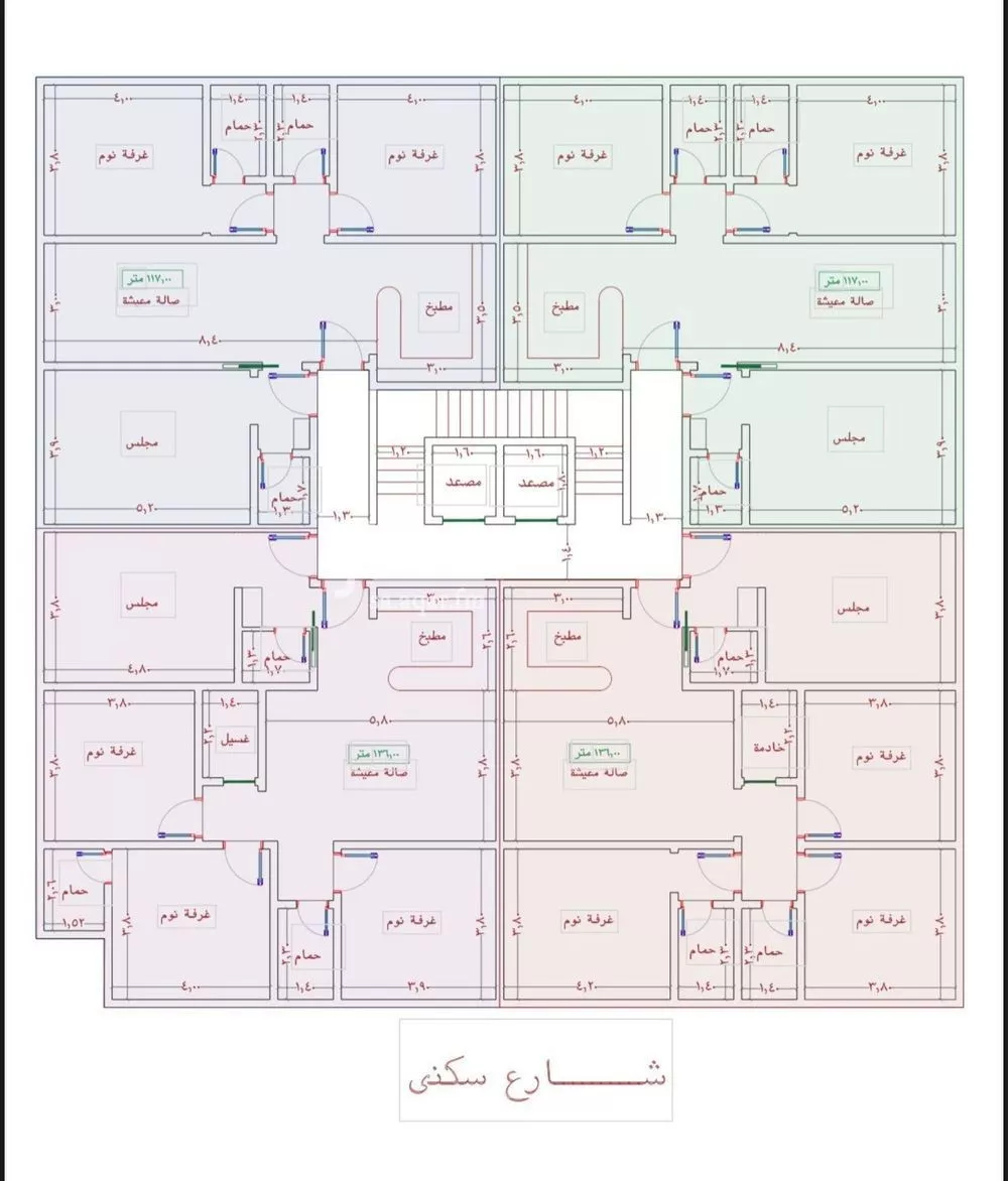 4 bedroom apartment in Al Wahah 4