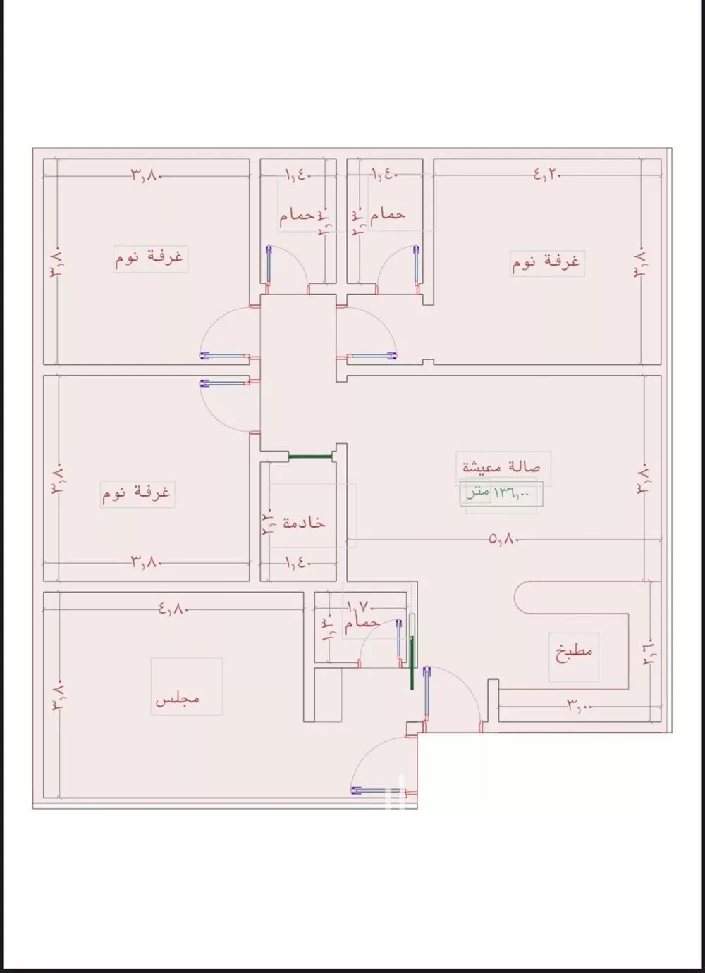 4 bedroom apartment in Al Wahah 3