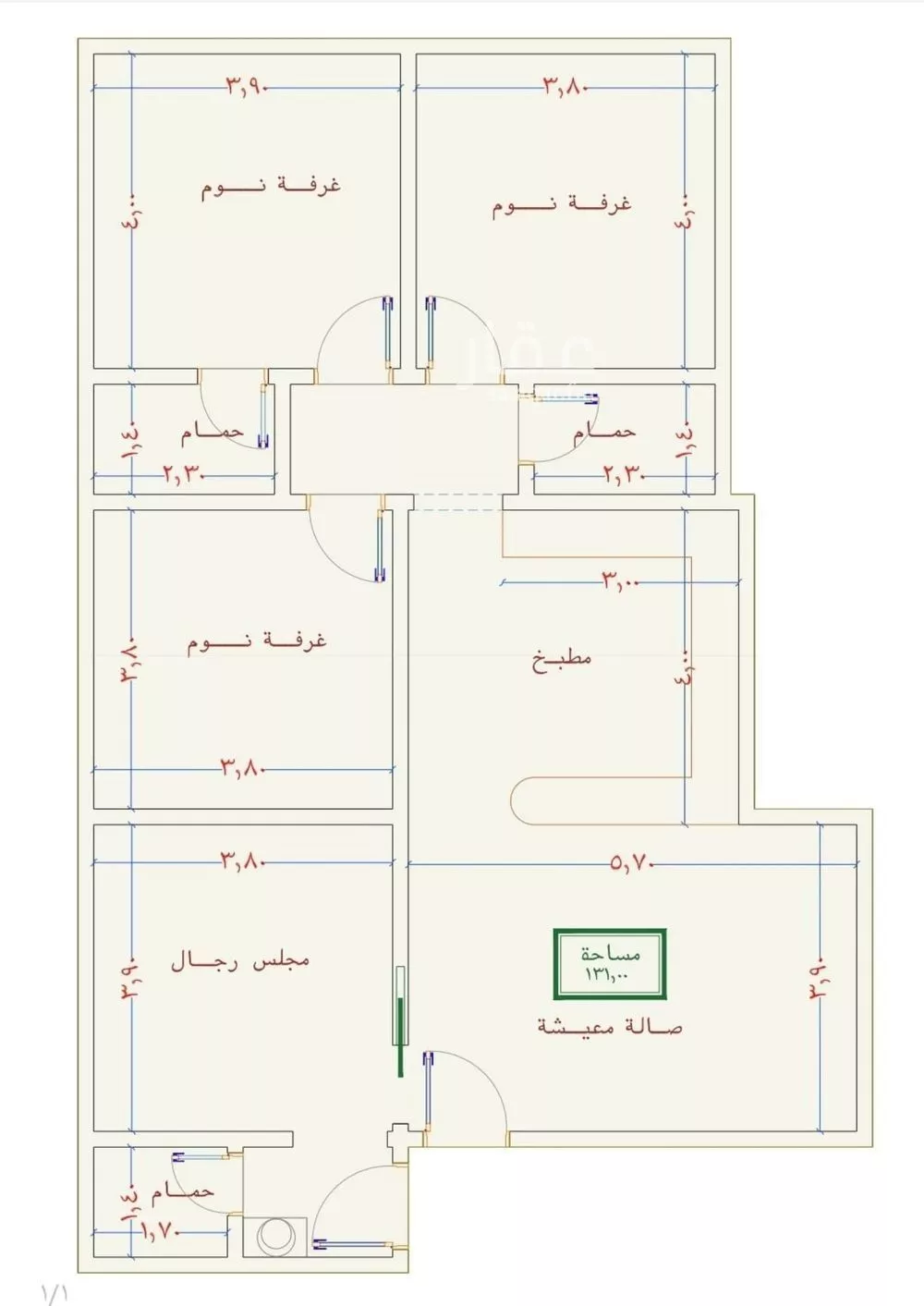 شقة 4 غرف في الصوارى 4