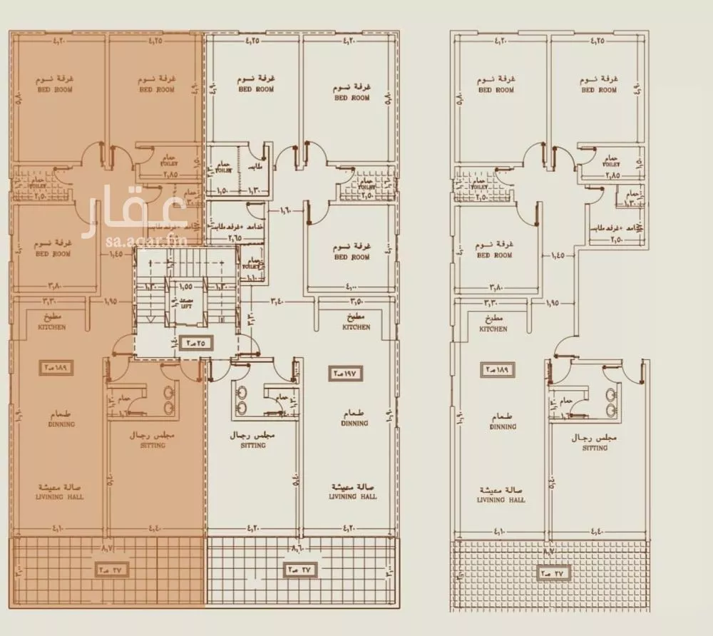 شقة 4 غرف في النهضة 2