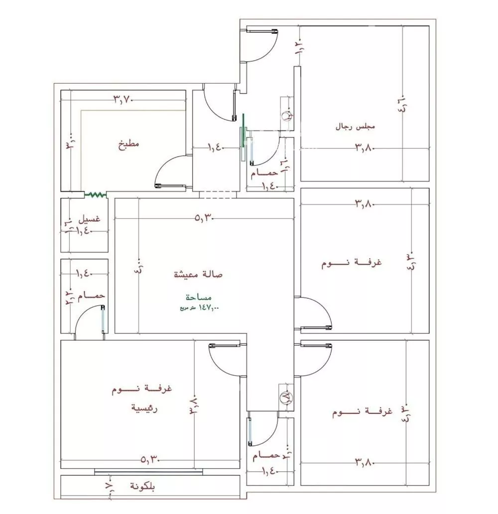 شقة 5 غرف في الصوارى 2