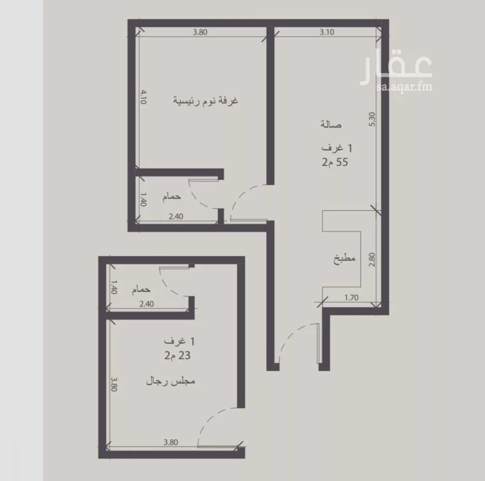 شقة 2 غرف في الزهراء 2