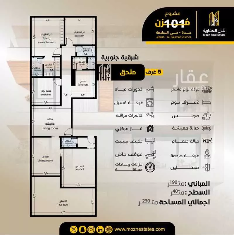 شقة 3 غرف في السلامة 2