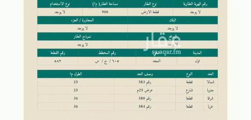 900 sqm land in Jeddah