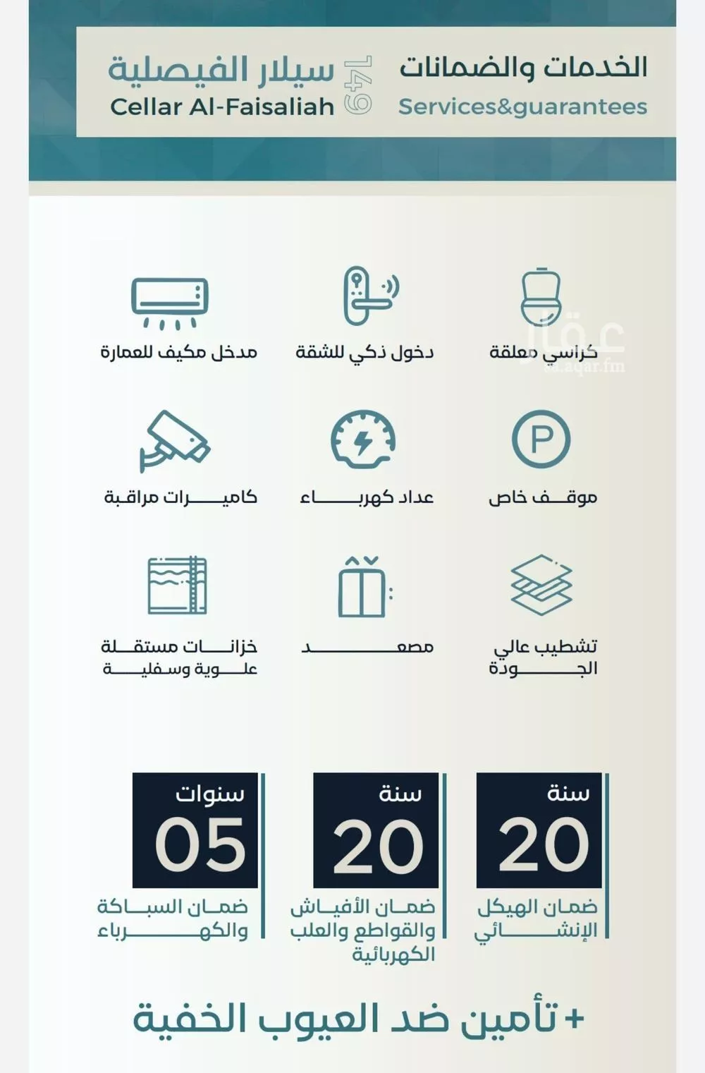 شقة 3 غرف في الفيصلية 2