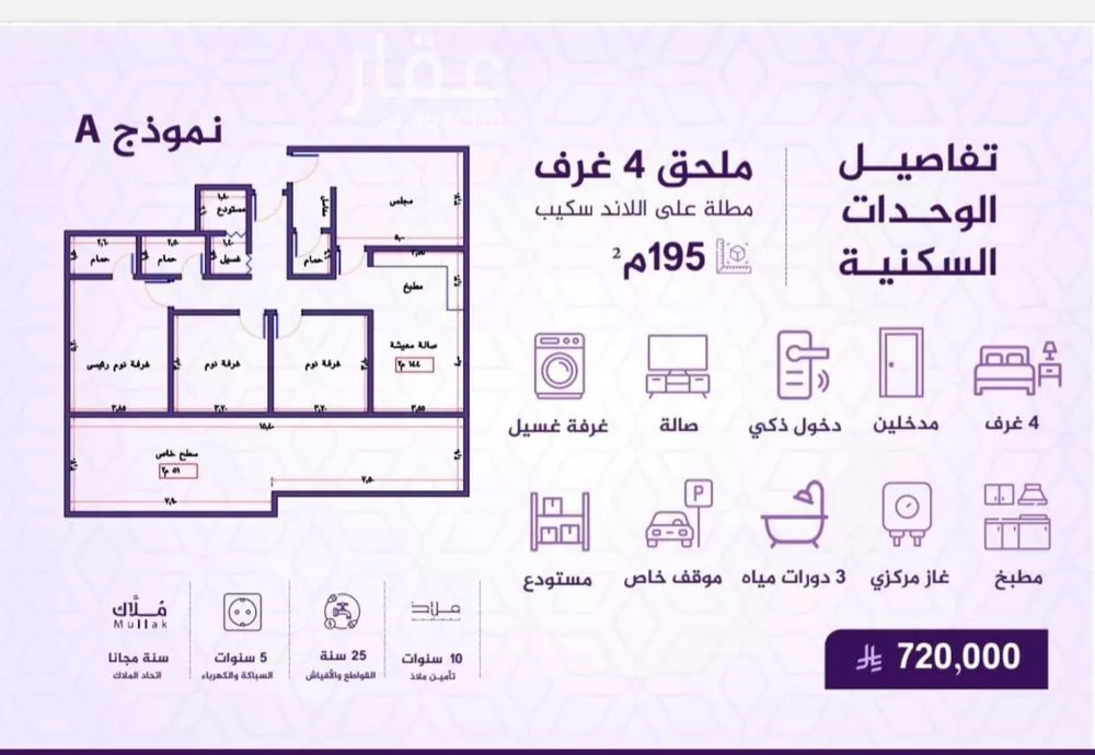 4 bedroom apartment in Al Fayha 1