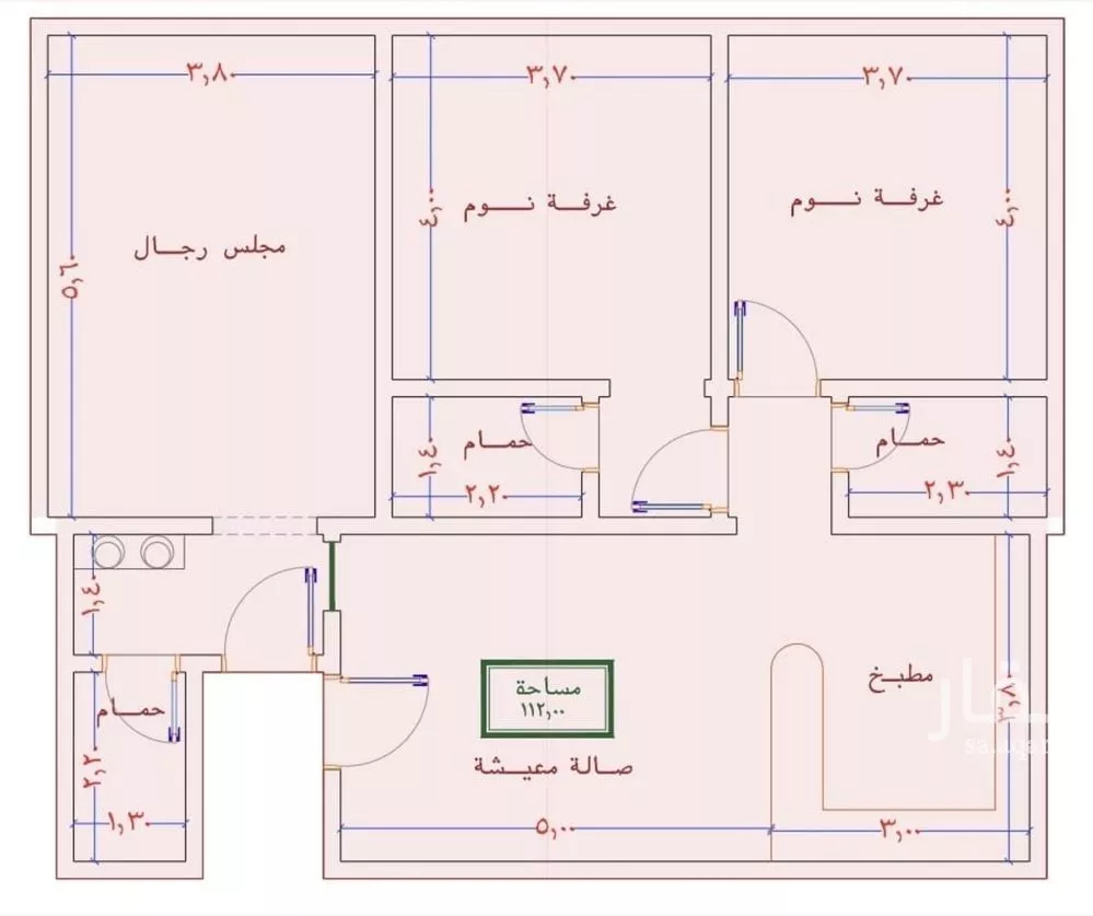 شقة 4 غرف في الصوارى 1