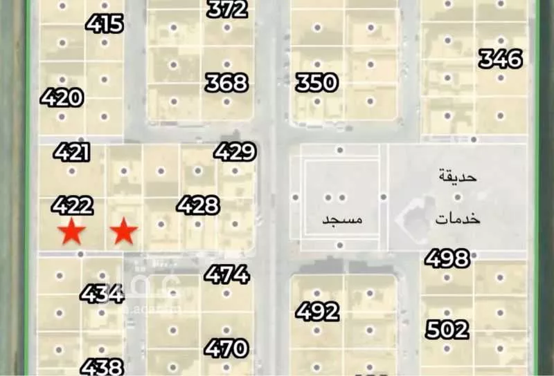 أرض 1634 م² في البشائر 2