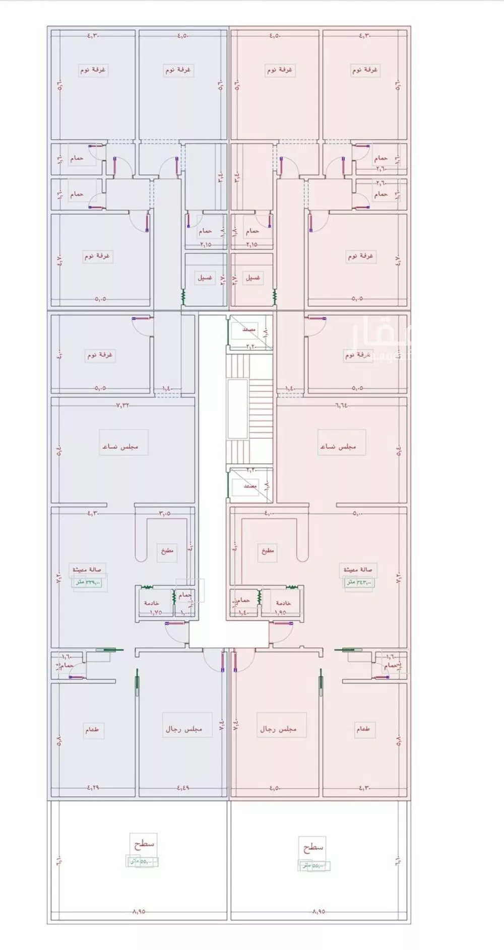 دور 7 غرف في الجامعة