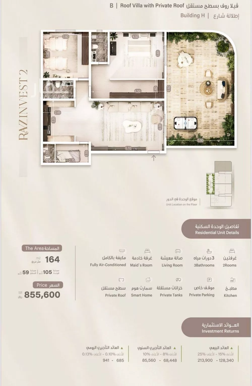 2 bedroom apartment in Al Rawdah 5