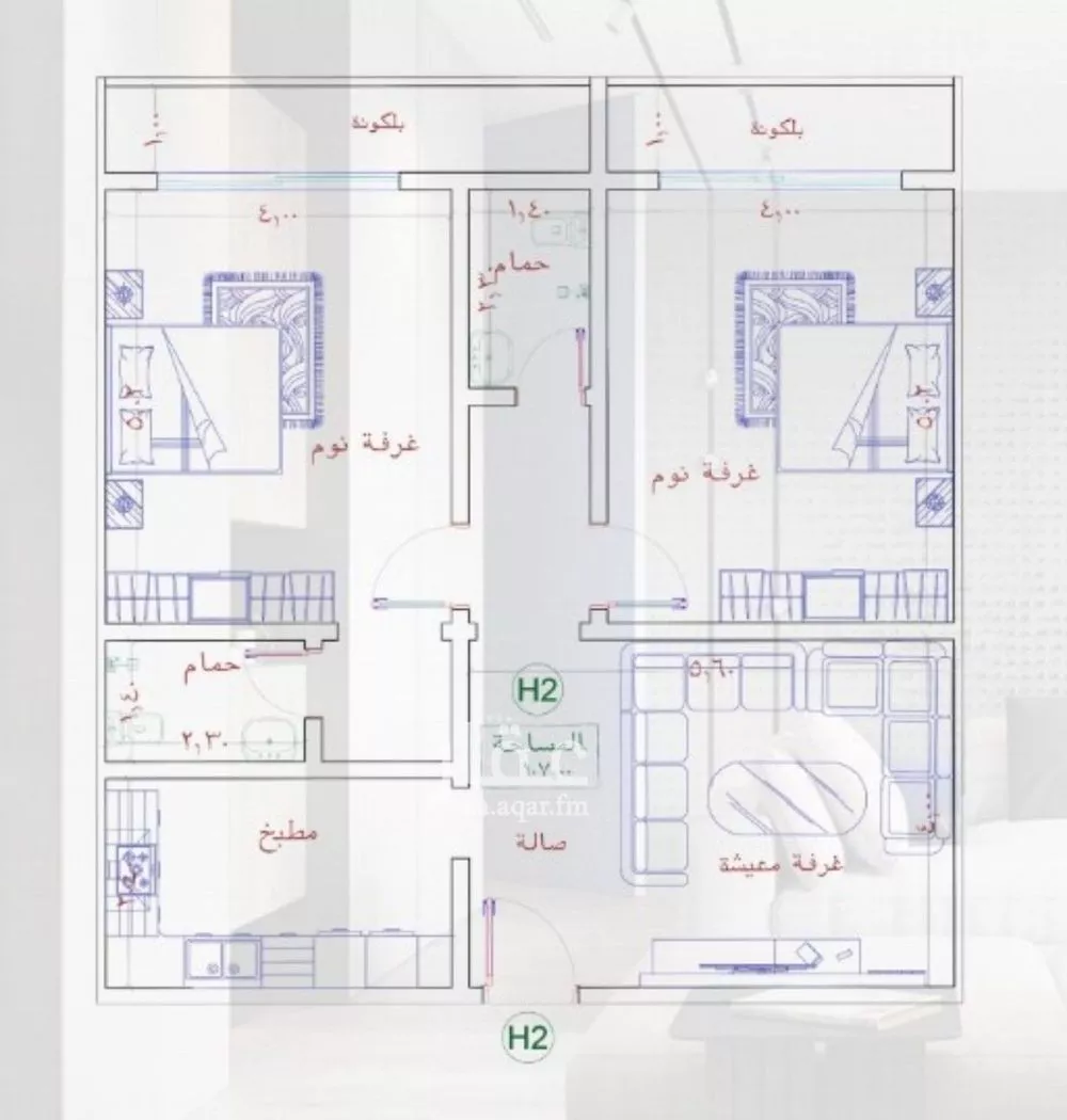 3 bedroom apartment in Al Fayha 2