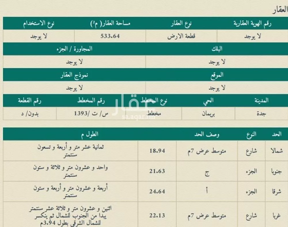 533 sqm land in Bryman 1