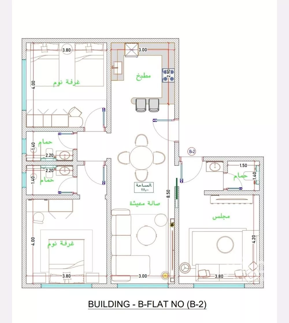 2 bedroom apartment in Al Fayha 3