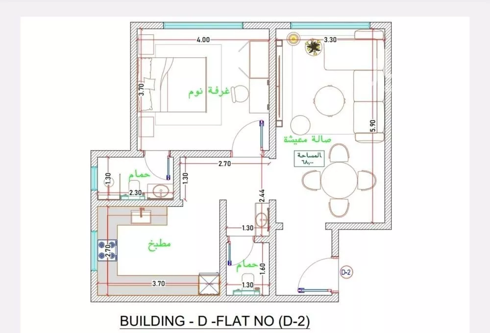 شقة 3 غرف في الفيحاء 4