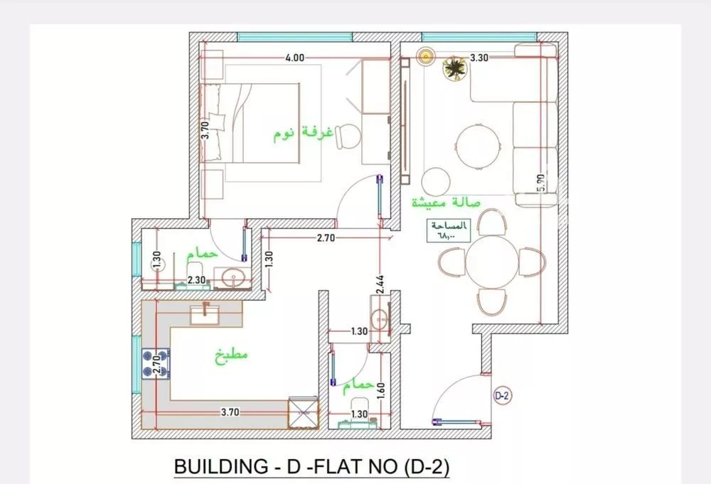 شقة 1 غرف في الفيحاء 3