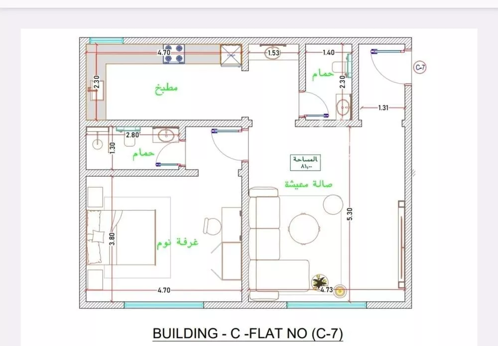 شقة 2 غرف في الفيحاء، جدة 6