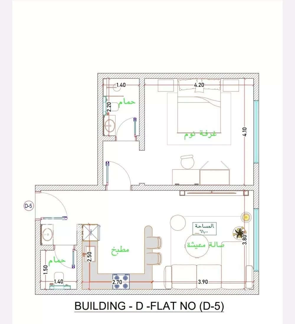 2 bedroom apartment in Al Fayha 2