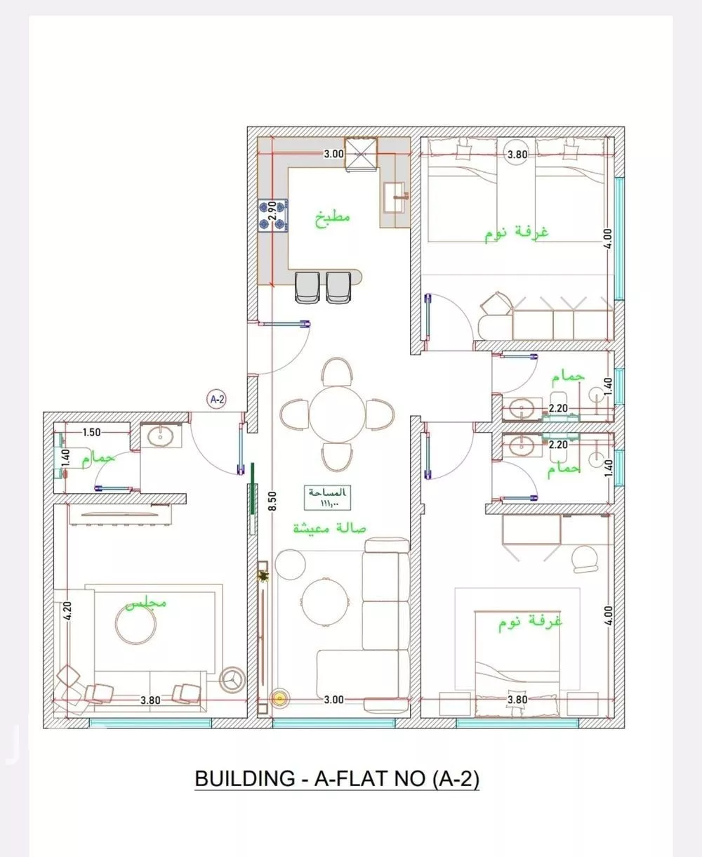 شقة 1 غرف في الفيحاء 3