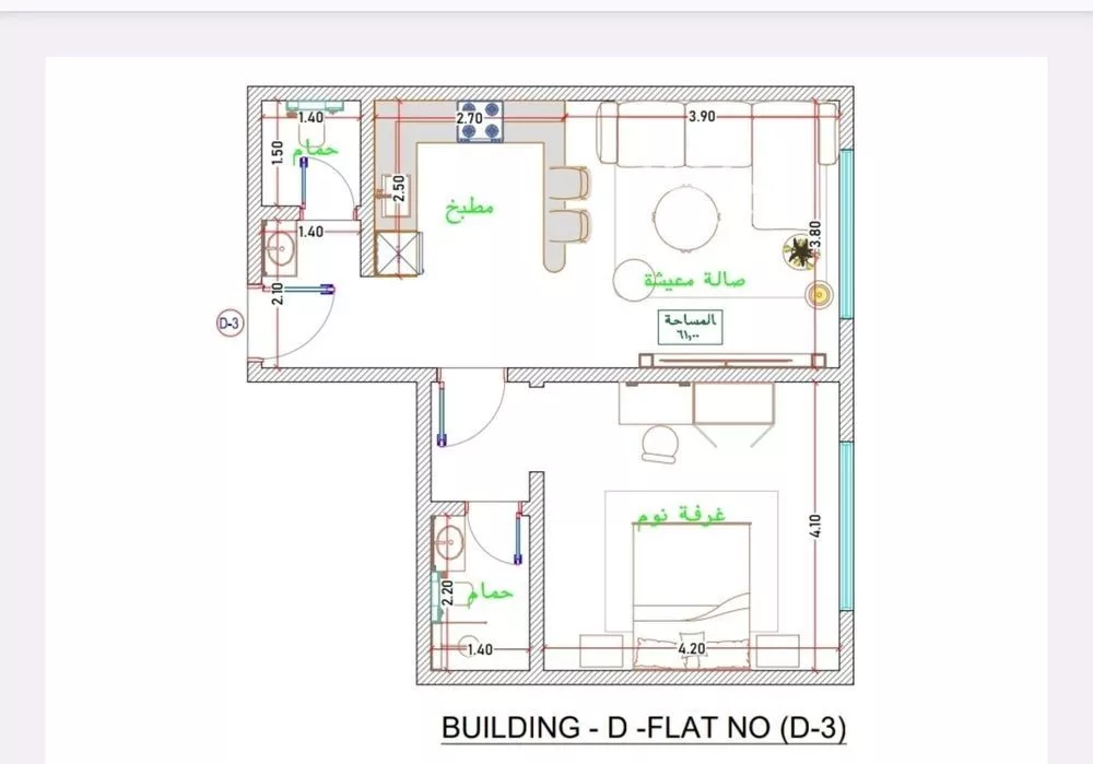 شقة 2 غرف في الفيحاء، جدة 9