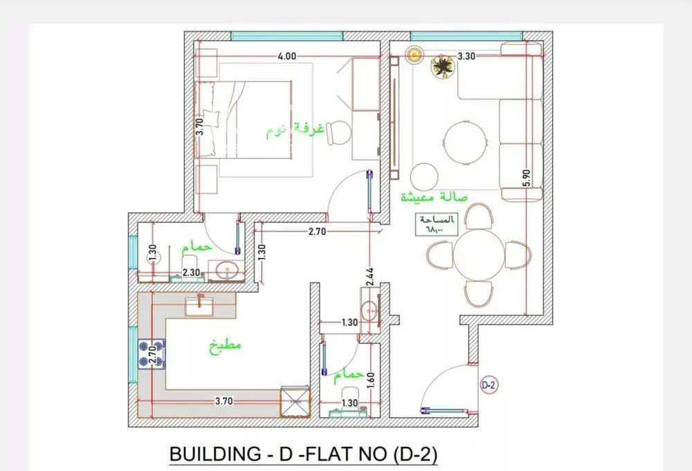 شقة 3 غرف في الفيحاء 3