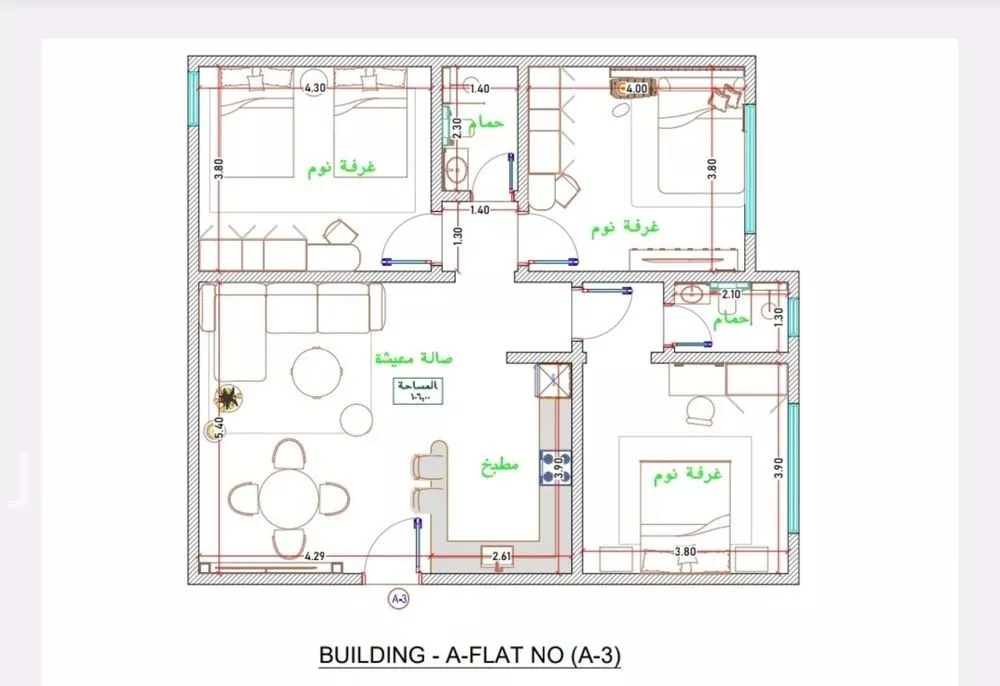 2 bedroom apartment in Al Fayha 4