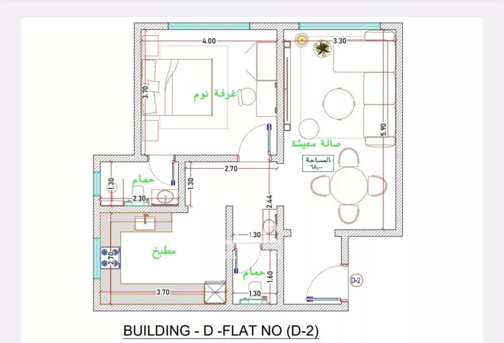 شقة 3 غرف في الفيحاء 4