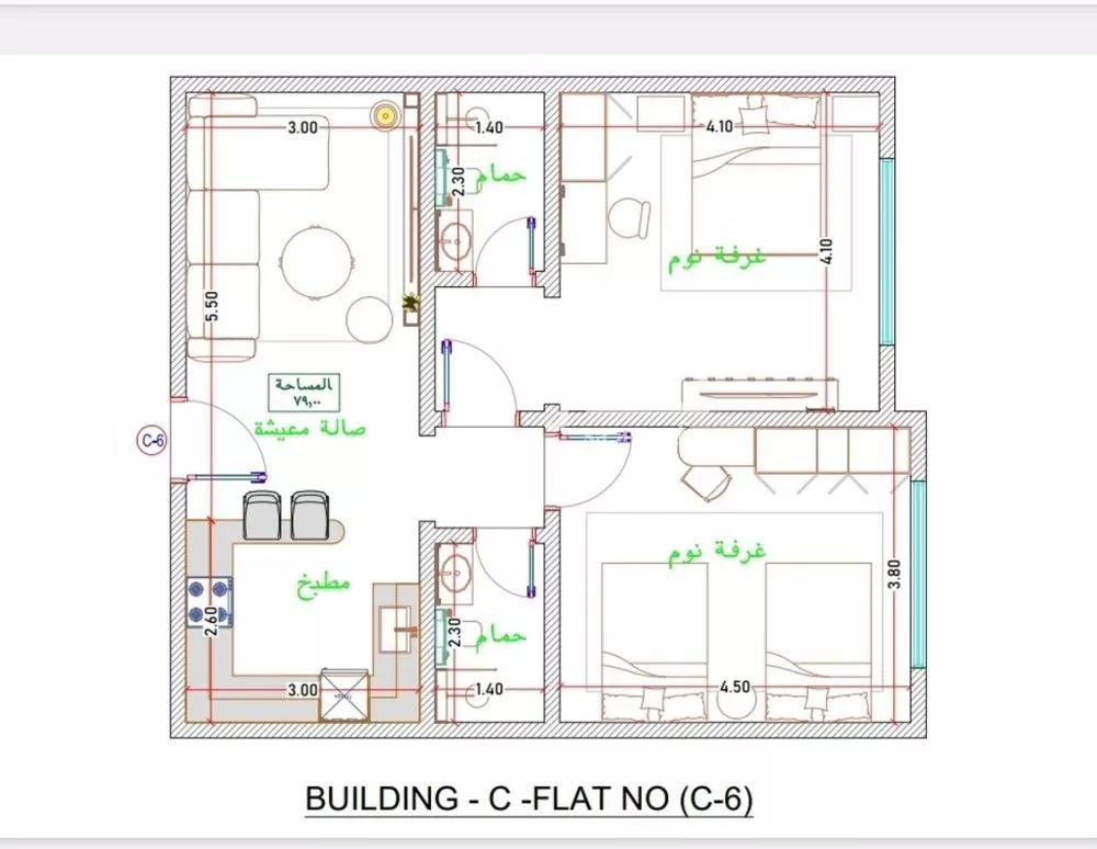 2 bedroom apartment in Al Fayha 5