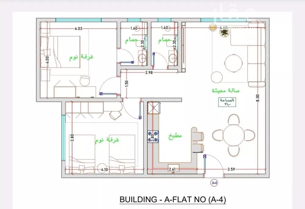 شقة 1 غرف في الفيحاء 5