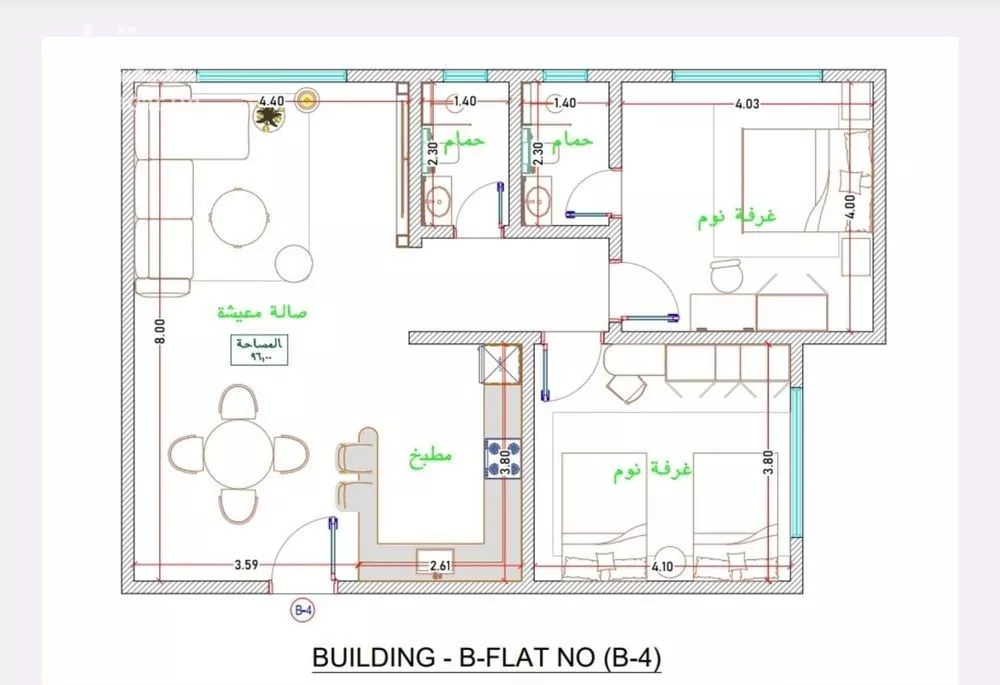 شقة 3 غرف في الفيحاء 2