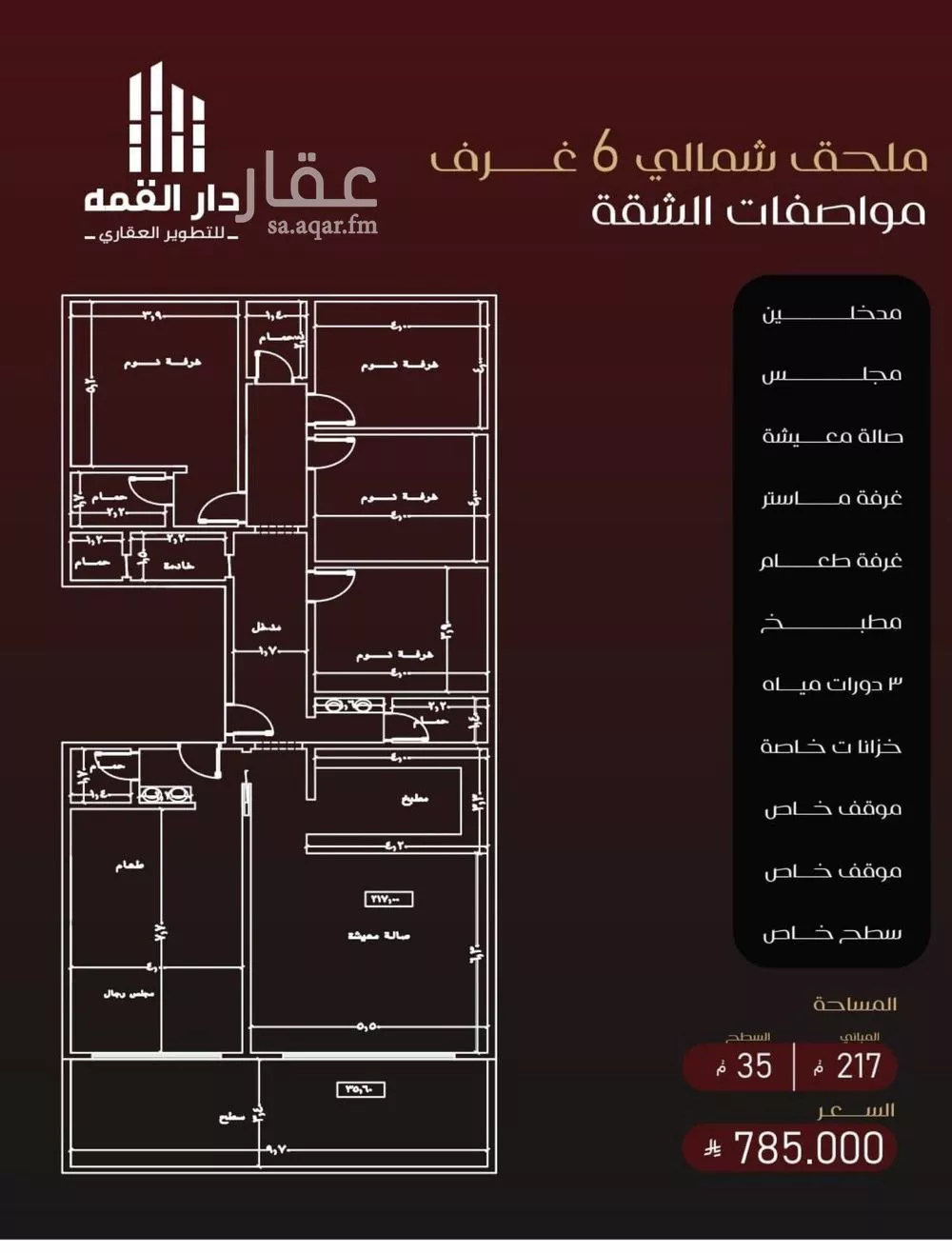 دور 6 غرف في الفيصلية 3