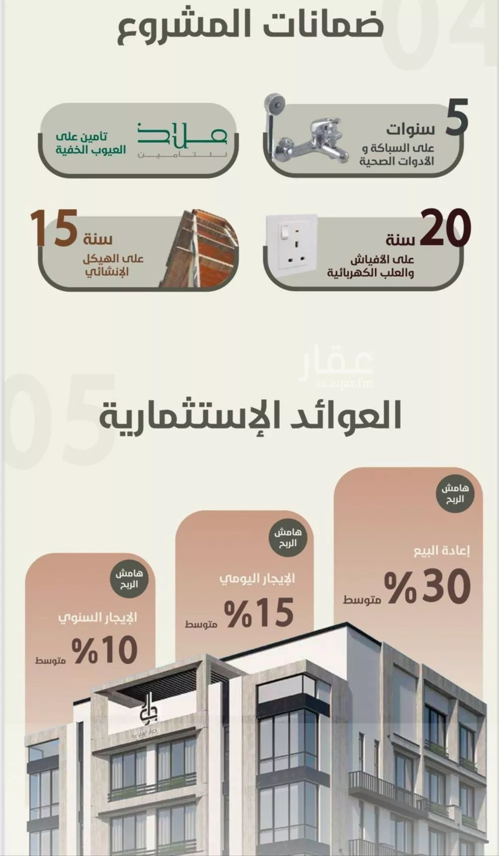 شقة 4 غرف في الروضة 5