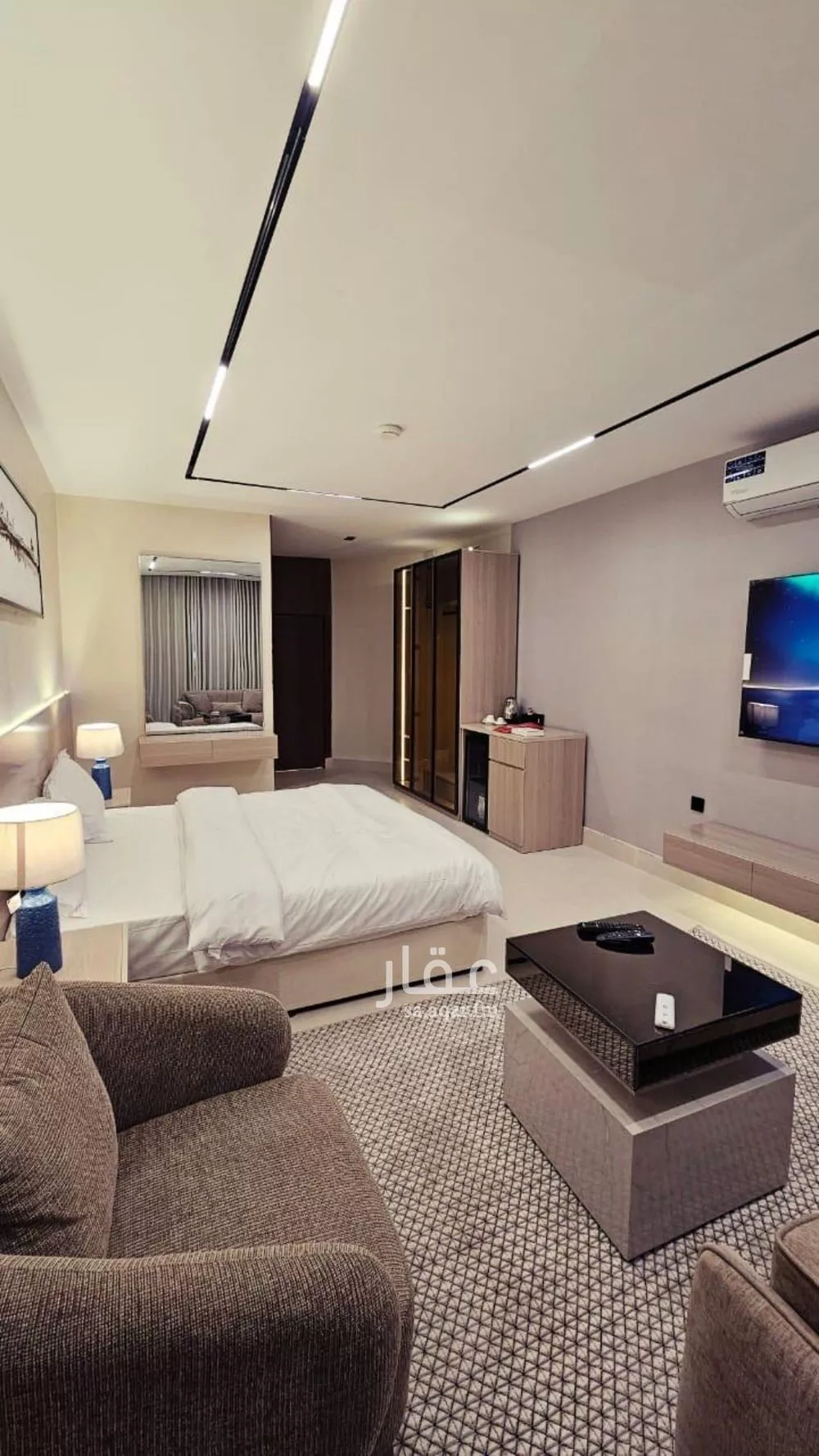 شقة 1 غرف في العقيق 5