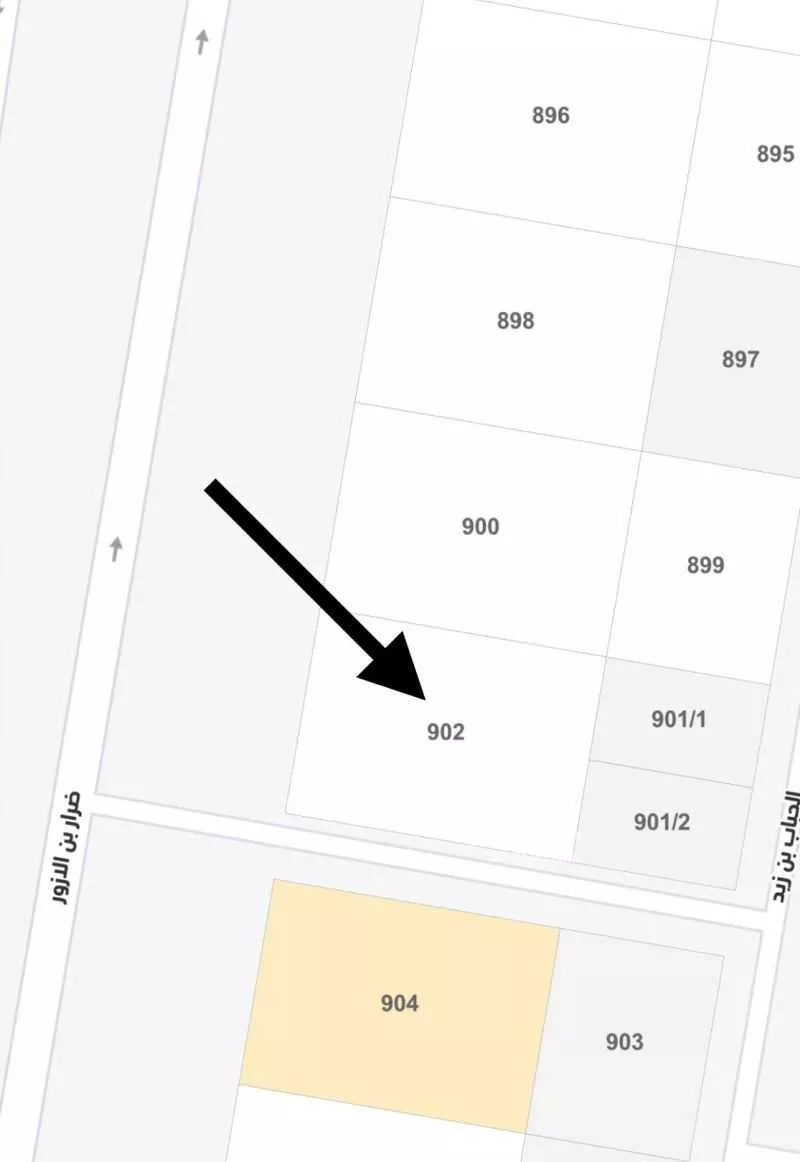 أرض 875 م² في الشراع 2