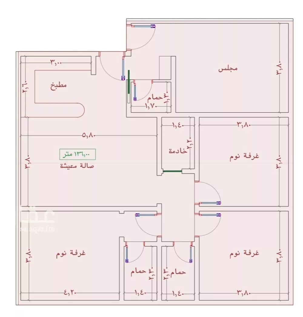 4 bedroom apartment in Al Wahah, Jeddah 6